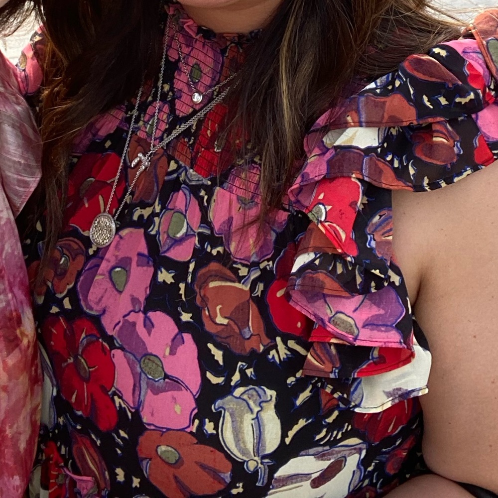Cinq a sept floral dress in maraschino - Picture 6 of 6